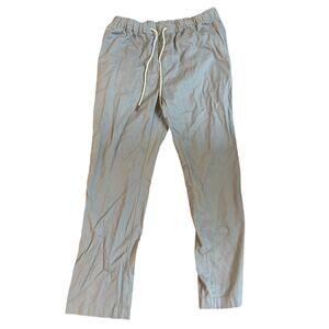 Carribean Mens 36x30 Grey Drawstring Straight Leg Pants Cotton Blend EUC